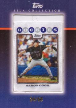 2008 Topps Updates & Highlights - Silk Collection #SC144 Aaron Cook Front