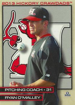 2013 Brandt Hickory Crawdads #28 Ryan O'Malley Front