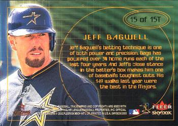 2000 SkyBox - Technique #15T Jeff Bagwell  Back