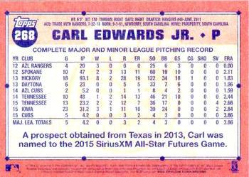 2016 Topps Archives #268 Carl Edwards Jr. Back