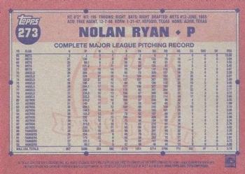 2016 Topps Archives #273 Nolan Ryan Back