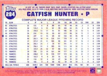 2016 Topps Archives #284 Catfish Hunter Back