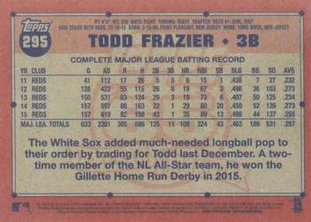 2016 Topps Archives #295 Todd Frazier Back