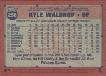 2016 Topps Archives #298 Kyle Waldrop Back