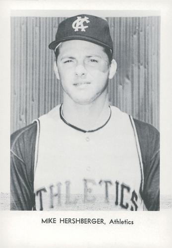1966 Sports Service Kansas City Athletics #NNO Mike Hershberger Front