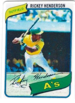 1994 R&N China Topps Tomorrow's Hall of Famers #482 Rickey Henderson Front