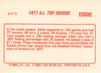 1988 Star Eddie Murray #8 Eddie Murray Back