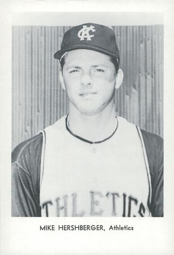 1965 Sports Service Kansas City Athletics #NNO Mike Hershberger Front
