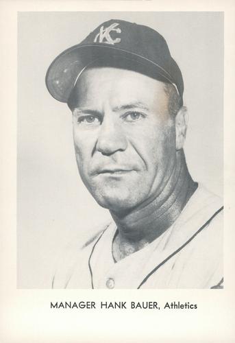 1962 Sports Service Kansas City Athletics #NNO Hank Bauer Front