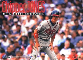 1998 Sports Illustrated Then and Now - Great Shots! #5 GS Chipper Jones Front