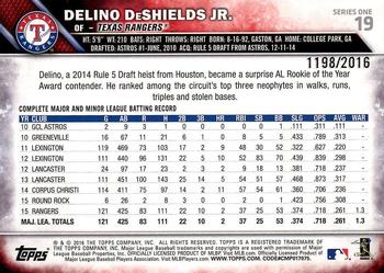 2016 Topps - Gold #19 Delino DeShields Jr. Back
