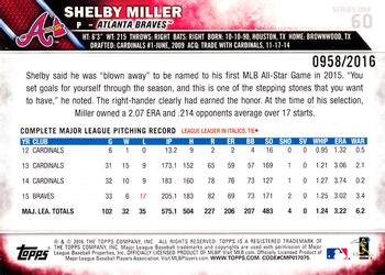 2016 Topps - Gold #60 Shelby Miller Back
