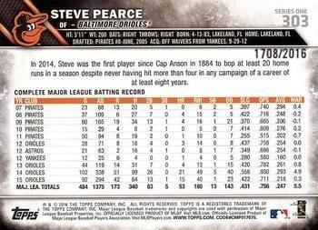 2016 Topps - Gold #303 Steve Pearce Back