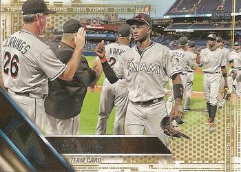 2016 Topps - Gold #404 Miami Marlins Front