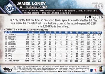 2016 Topps - Gold #459 James Loney Back