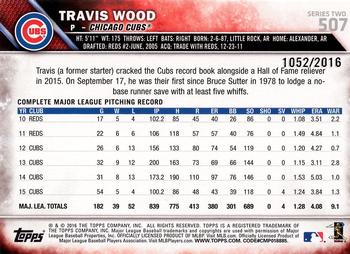 2016 Topps - Gold #507 Travis Wood Back