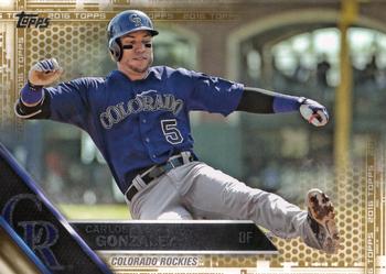 2016 Topps - Gold #683 Carlos Gonzalez Front