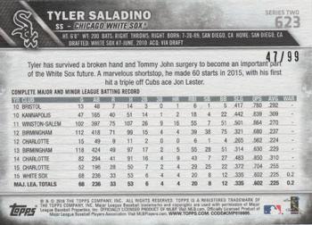 2016 Topps - Vintage Stock #623 Tyler Saladino Back