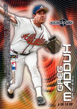 2000 SkyBox Dominion - Double Play #6DP Roger Clemens / Greg Maddux Back