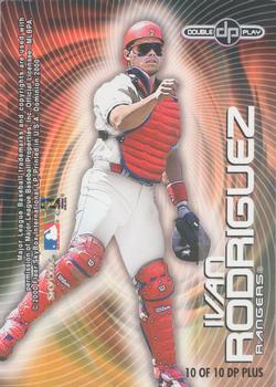 2000 SkyBox Dominion - Double Play Plus #10DP PLUS Mike Piazza / Ivan Rodriguez Back
