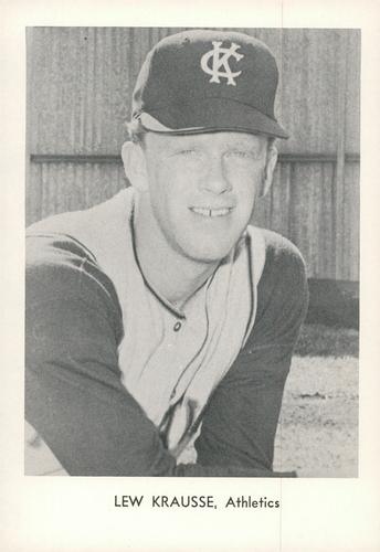 1967 Sports Service Kansas City Athletics #NNO Lew Krausse Front