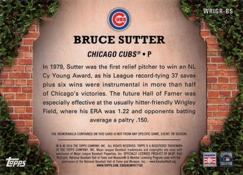 2016 Topps - 100 Years at Wrigley Field Relics #WRIGR-BS Bruce Sutter Back