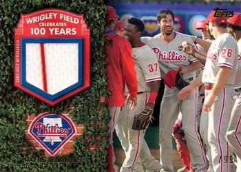 2016 Topps - 100 Years at Wrigley Field Relics #WRIGR-CH Cole Hamels Front