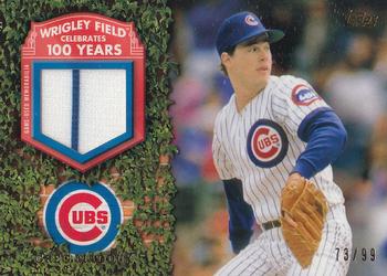 2016 Topps - 100 Years at Wrigley Field Relics #WRIGR-GM Greg Maddux Front