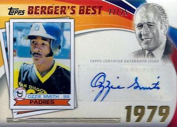 2016 Topps - Berger's Best Autographs (Series 1) #BBA-OS Ozzie Smith Front