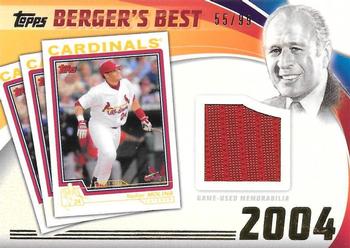 2016 Topps - Berger's Best Relics (Series 1) #BBR-YM Yadier Molina Front