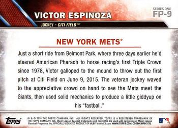 2016 Topps - First Pitch (Series 1) #FP-9 Victor Espinoza Back