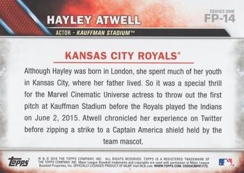2016 Topps - First Pitch #FP-14 Hayley Atwell Back