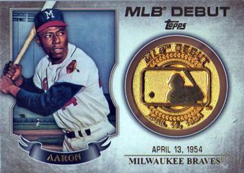 2016 Topps - MLB Debut Medallion (Series 1) #MDM-HA Hank Aaron Front