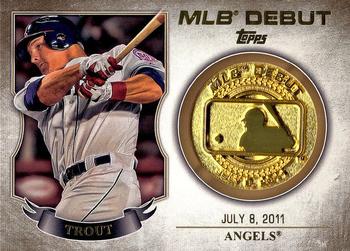 2016 Topps - MLB Debut Medallion (Series 1) #MDM-MT Mike Trout Front