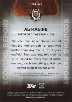 2016 Topps - Scouting Report Autographs #SRA-AK Al Kaline Back