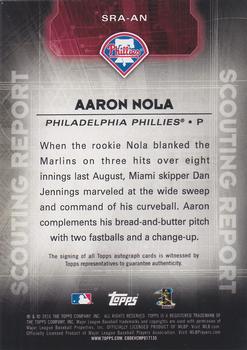 2016 Topps - Scouting Report Autographs #SRA-AN Aaron Nola Back
