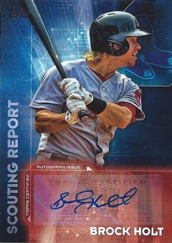 2016 Topps - Scouting Report Autographs #SRA-BHO Brock Holt Front