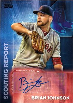 2016 Topps - Scouting Report Autographs #SRA-BJ Brian Johnson Front