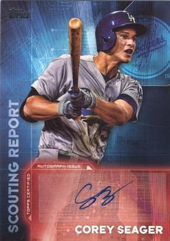 2016 Topps - Scouting Report Autographs #SRA-CS Corey Seager Front