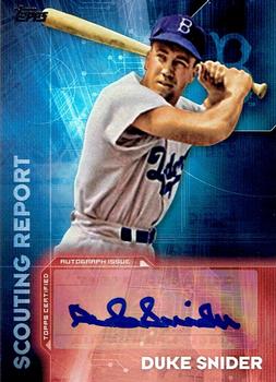 2016 Topps - Scouting Report Autographs #SRA-DS Duke Snider Front