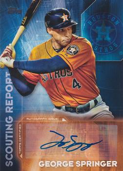 2016 Topps - Scouting Report Autographs #SRA-GS George Springer Front