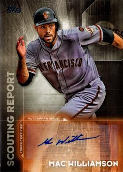 2016 Topps - Scouting Report Autographs #SRA-MW Mac Williamson Front