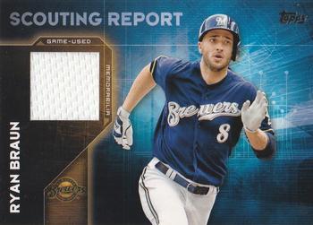 2016 Topps - Scouting Report Relics #SRR-RB Ryan Braun Front