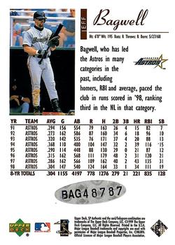 2000 SP Authentic - Autographed Buybacks #7 Jeff Bagwell Back