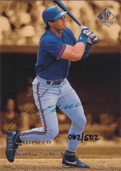 2000 SP Authentic - Autographed Buybacks #84 Jose Canseco Front