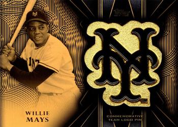 2016 Topps - Team Logo Pin Relic #TLP-WM Willie Mays Front