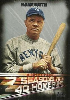 2016 Topps - The Greatest Streaks #GS-05 Babe Ruth Front