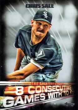 2016 Topps - The Greatest Streaks #GS-06 Chris Sale Front