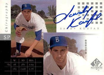 2000 SP Authentic - SP Chirography #SK Sandy Koufax  Front