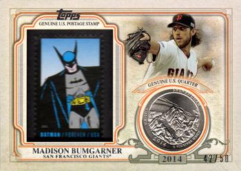 2016 Topps - World Series Champion Coin and Stamp Quarter #WCCS-MB Madison Bumgarner Front